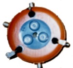 Underside of the mine